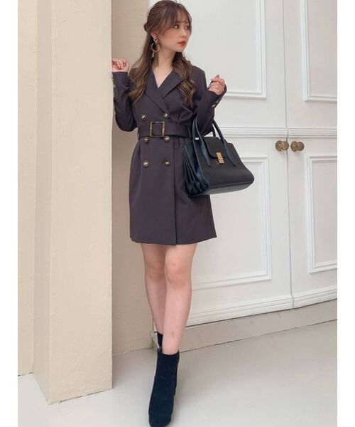 RESEXXY(リゼクシー)の「コルセットデザインジャケット(テーラードジャケット・レディース・ブラウン/その他1/ベージュ/ピンク・FREE)」の6枚目の写真