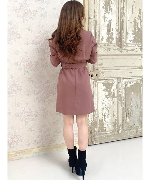 RESEXXY(リゼクシー)の「コルセットデザインジャケット(テーラードジャケット・レディース・ブラウン/その他1/ベージュ/ピンク・FREE)」の10枚目の写真