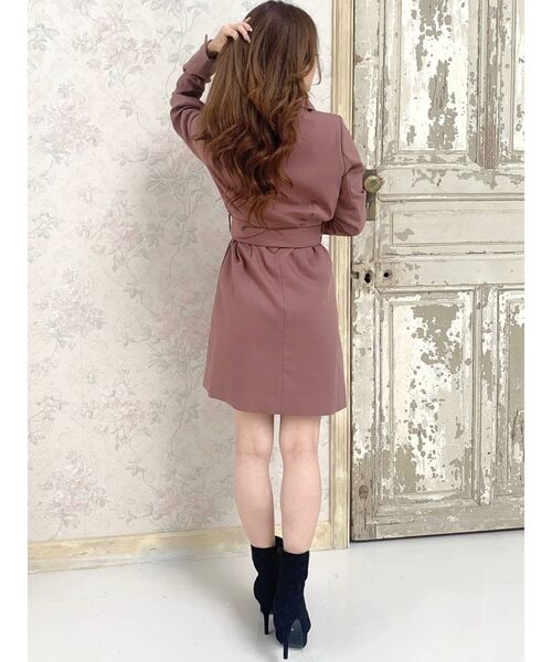 RESEXXY(リゼクシー)の「コルセットデザインジャケット(テーラードジャケット・レディース・ブラウン/その他1/ベージュ/ピンク・FREE)」の12枚目の写真