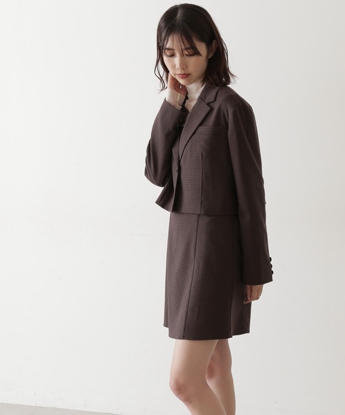 FREE'S MART（フリーズマート）の「◇チェック柄短丈コンパクト