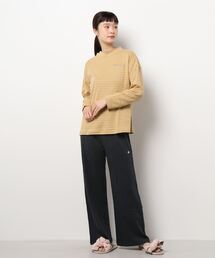 Champion（チャンピオン）の「【Champion】ルームウェア 長袖＆長パンツ　スムースボーダー・無地　セットアップ（ルームウェア/パジャマ・レディース）」