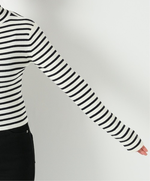 Charles Chaton(シャルルシャトン)の「CCタートルニット(ニット/セーター・レディース・ホワイト/ブラック/ピンク・FREE)」の9枚目の写真