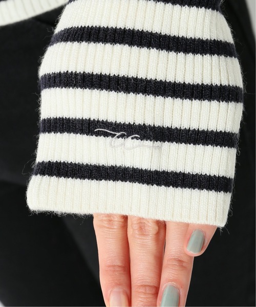 Charles Chaton(シャルルシャトン)の「CCタートルニット(ニット/セーター・レディース・ホワイト/ブラック/ピンク・FREE)」の12枚目の写真