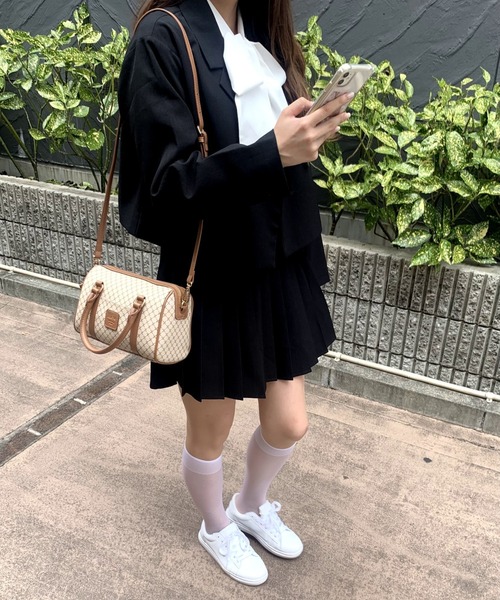 WEGO（ウィゴー）の「WEGO/ボウタイブラウス（シャツ/ブラウス・レディース・ブラック/ホワイト/マルチ/ホワイト系その他・FREE）」の15枚目の写真