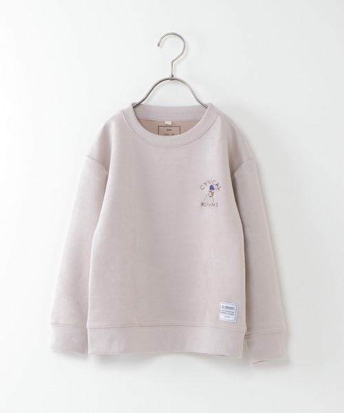ikka(イッカ)の「【キッズ】フェイクスウェード刺繍プルオーバー(120~160cm)(スウェット・キッズ・ダークグレー/ベージュ・120/130/140/150/160)」の13枚目の写真