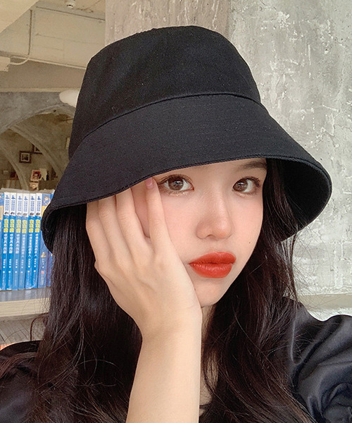 c.u.l（シーユーエル）の「【c.u.l】ツイルコットンベーシックバケットハット cula283（ハット・レディース・ブルー/ブラック/ホワイト・FREE）」の12枚目の写真