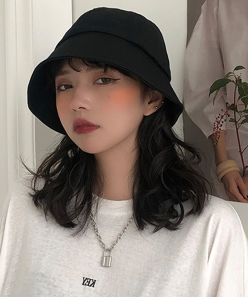 c.u.l（シーユーエル）の「【c.u.l】ツイルコットンベーシックバケットハット cula283（ハット・レディース・ブルー/ブラック/ホワイト・FREE）」の15枚目の写真