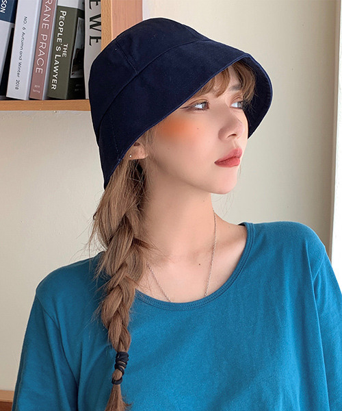 c.u.l（シーユーエル）の「【c.u.l】ツイルコットンベーシックバケットハット cula283（ハット・レディース・ブルー/ブラック/ホワイト・FREE）」の17枚目の写真