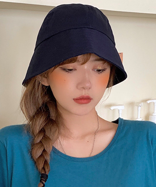 c.u.l（シーユーエル）の「【c.u.l】ツイルコットンベーシックバケットハット cula283（ハット・レディース・ブルー/ブラック/ホワイト・FREE）」の21枚目の写真