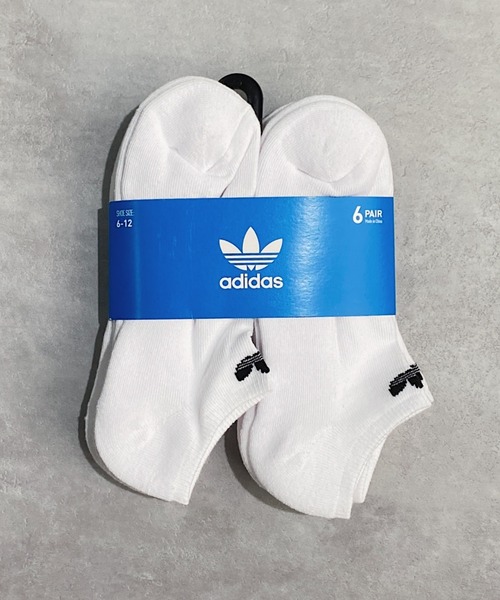 adidas Originals（アディダスオリジナルス）の「adidas originals(アディダス オリジナルス) / 6P アンクルソックス No Show Socks（ソックス/靴下・メンズ・ブラック/マルチ/ホワイト×グレー/ホワイト/ブラック×グレー・FREE）」の2枚目の写真