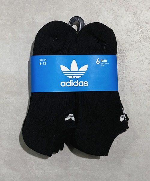 adidas Originals（アディダスオリジナルス）の「adidas originals(アディダス オリジナルス) / 6P アンクルソックス No Show Socks（ソックス/靴下・メンズ・ブラック/マルチ/ホワイト×グレー/ホワイト/ブラック×グレー・FREE）」の3枚目の写真
