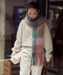 titivate | ボリュームチェックマフラー/ストール(マフラー)