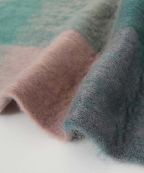 titivate（ティティベイト）の「ﾎﾞﾘｭｰﾑﾁｪｯｸﾏﾌﾗｰ/ｽﾄｰﾙ（マフラー・レディース・パープル/イエロー/グリーン・FREE）」の19枚目の写真