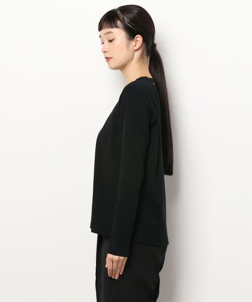 MADEMOISELLE ROPE'(マドモアゼル ロペ)の「【KLOKE】バックオープンカットソー(Tシャツ/カットソー・レディース・ブラック/キナリ・FREE)」の3枚目の写真