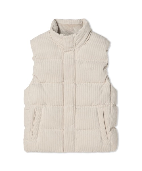 Guess（ゲス）の「Corduroy Down Vest（ダウンベスト・メンズ・ライトグレー/ベージュ・SMALL/LARGE/MEDIUM）」の9枚目の写真