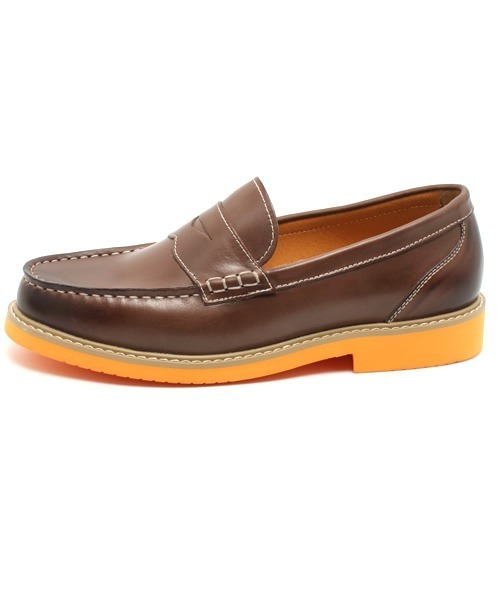 セール】DEDESKEN / カラーソールスムースレザーローファー (10579