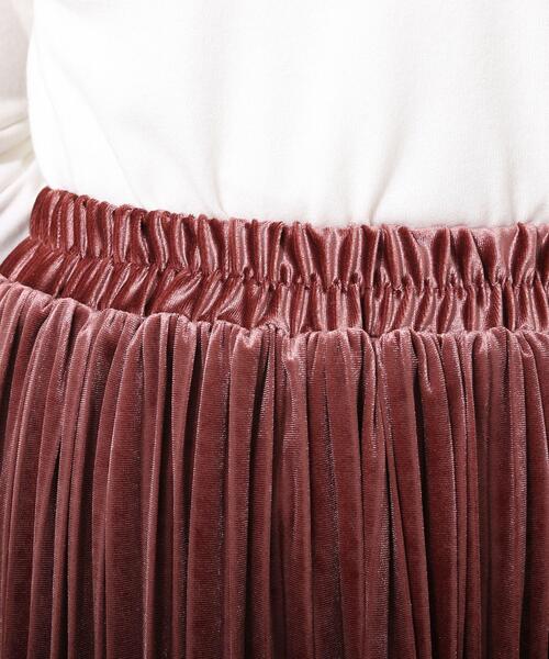 Cutie Blonde(キューティーブロンド)の「◆【S-L】ベロアプリーツスカート(スカート・レディース・ピンク系/ダークグレー/ナチュラル・03/01/02)」の18枚目の写真