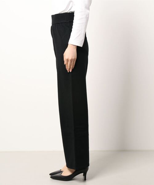 AZUL by moussy（アズールバイマウジー）の「RELAX KNIT PANTS/リラックスニットパンツ（その他パンツ・レディース・マジェンタ/オフホワイト/ブラック・MEDIUM/SMALL）」の5枚目の写真