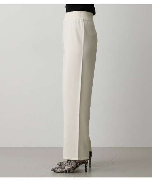 AZUL by moussy（アズールバイマウジー）の「RELAX KNIT PANTS/リラックスニットパンツ（その他パンツ・レディース・マジェンタ/オフホワイト/ブラック・MEDIUM/SMALL）」の10枚目の写真