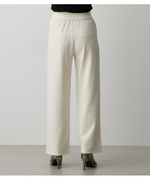 AZUL by moussy（アズールバイマウジー）の「RELAX KNIT PANTS/リラックスニットパンツ（その他パンツ・レディース・マジェンタ/オフホワイト/ブラック・MEDIUM/SMALL）」の11枚目の写真