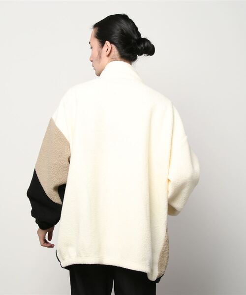 SHISKY(シスキー)の「切り替え デザイン ボア ジャケット(ブルゾン・メンズ・ベージュ系その他/ベージュ系その他2/ベージュ系その他3・M/L/XL)」の5枚目の写真
