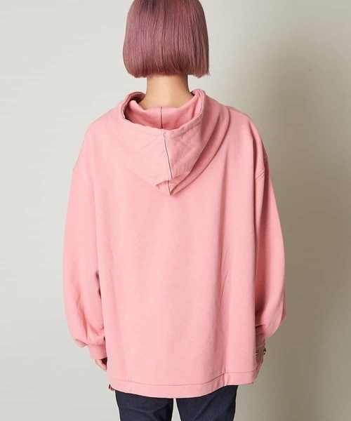 A de a.v.v(アードアー・ヴェ・ヴェ)の「裾リボンロゴパーカー(パーカー・レディース・ライトピンク/アイボリー/ブラック・38/36)」の5枚目の写真