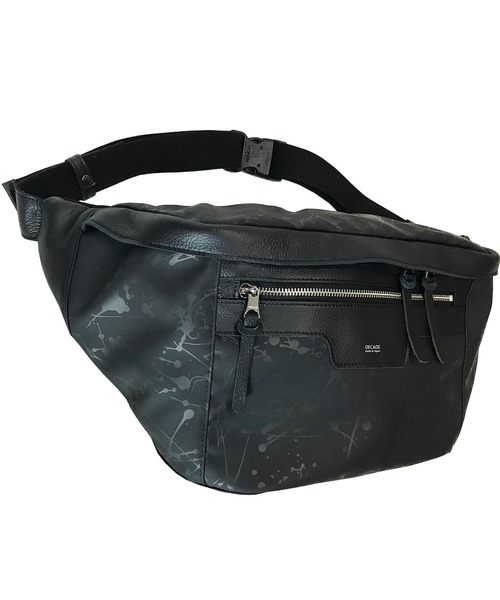 DECADE(ディケイド)の「強化ウレタン・ボディバッグDECADE(No-01204B) Oiled Cow Leather Body Bag ディケイド(ボディバッグ/ウエストポーチ・メンズ・ブラック・フリー)」の8枚目の写真