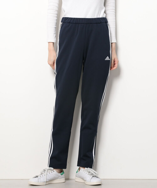 adidas（アディダス）の「アディダス adidas WMH3Sウォームアップパンツ（その他パンツ・レディース・ネイビー/ブラック×ブラック/ブラック×ホワイト・S/M/L/XL）」の3枚目の写真
