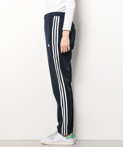 adidas（アディダス）の「アディダス adidas WMH3Sウォームアップパンツ（その他パンツ・レディース・ネイビー/ブラック×ブラック/ブラック×ホワイト・S/M/L/XL）」の4枚目の写真