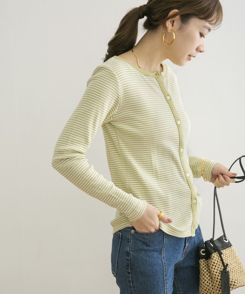 MILLER（ミラー）の「『別注』Miller×URBAN RESEARCH　2WAYカーディガン（カーディガン/ボレロ・レディース・グリーン系その他/ブルー系その他・FREE）」の11枚目の写真