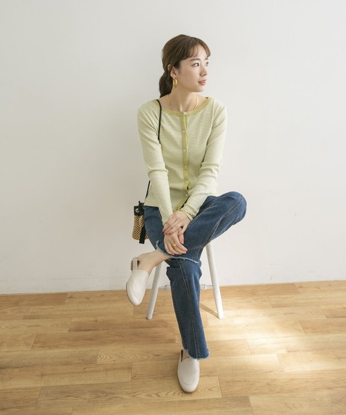 MILLER（ミラー）の「『別注』Miller×URBAN RESEARCH　2WAYカーディガン（カーディガン/ボレロ・レディース・グリーン系その他/ブルー系その他・FREE）」の7枚目の写真