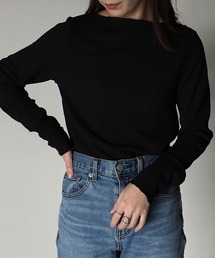 Riberry | ボートネックメロートップス(Tシャツ/カットソー)