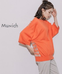 コットンジャージー×バックシアーボーダートップス