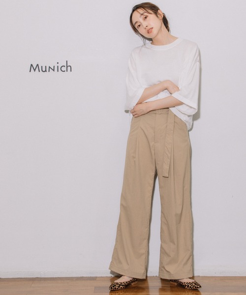 Munich（ミューニック）の「コットンジャージー×バックシアーボーダートップス（ニット/セーター・レディース・ホワイト/ブラック/オレンジ・FREE）」の22枚目の写真