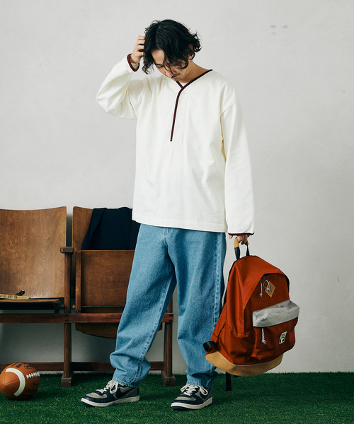 JOURNAL STANDARD relume（ジャーナルスタンダード　レリューム）の「BASEBALL スウェット（スウェット・メンズ・ホワイト/ネイビー/グリーン・MEDIUM/LARGE）」の6枚目の写真