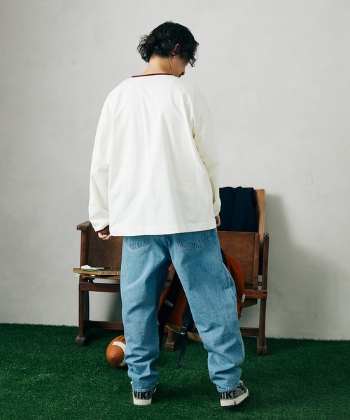 JOURNAL STANDARD relume（ジャーナルスタンダード　レリューム）の「BASEBALL スウェット（スウェット・メンズ・ホワイト/ネイビー/グリーン・MEDIUM/LARGE）」の8枚目の写真