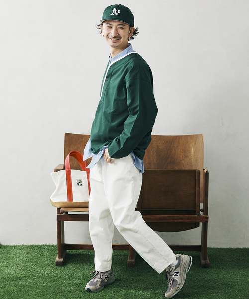 JOURNAL STANDARD relume（ジャーナルスタンダード　レリューム）の「BASEBALL スウェット（スウェット・メンズ・ホワイト/ネイビー/グリーン・MEDIUM/LARGE）」の16枚目の写真