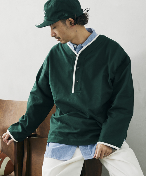 JOURNAL STANDARD relume（ジャーナルスタンダード　レリューム）の「BASEBALL スウェット（スウェット・メンズ・ホワイト/ネイビー/グリーン・MEDIUM/LARGE）」の17枚目の写真