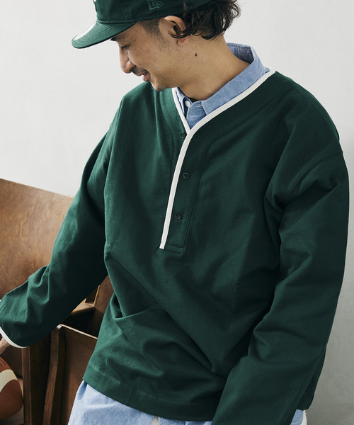 JOURNAL STANDARD relume（ジャーナルスタンダード　レリューム）の「BASEBALL スウェット（スウェット・メンズ・ホワイト/ネイビー/グリーン・MEDIUM/LARGE）」の18枚目の写真