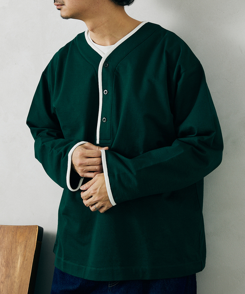 JOURNAL STANDARD relume（ジャーナルスタンダード　レリューム）の「BASEBALL スウェット（スウェット・メンズ・ホワイト/ネイビー/グリーン・MEDIUM/LARGE）」の21枚目の写真