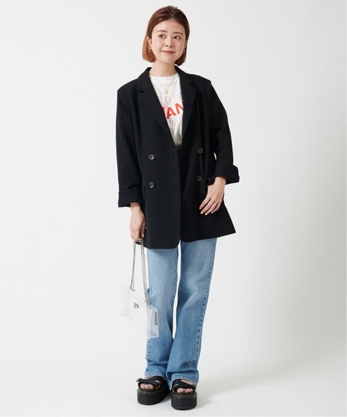 セール】コットンリネンオーバーテーラードジャケット◇（テーラード