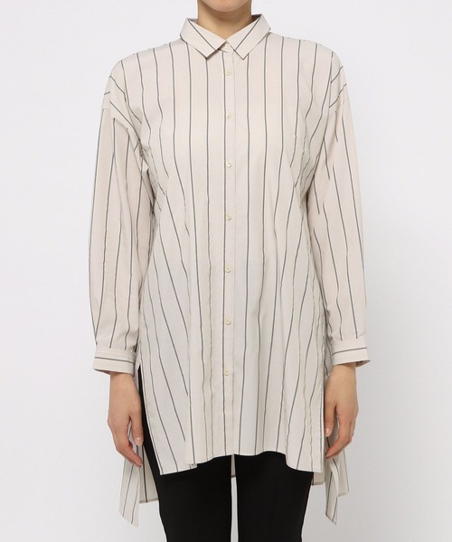 LEPSIM（レプシィム）の「【お花の種が入ったタグ付き】フラワーシードチュニック　262607（シャツ/ブラウス・レディース・パープル/ブルー/グレイッシュベージュ・FREE）」の9枚目の写真