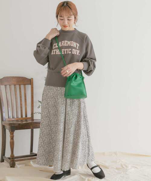 ITEMS URBANRESEARCH(アイテムズ アーバンリサーチ)の「レオパードロングスカート(スカート・レディース・ブラック/オフホワイト/モカ・FREE)」の17枚目の写真