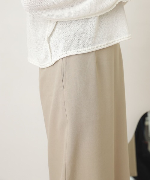 SENSE OF PLACE by URBAN RESEARCH(センスオブプレイスバイアーバンリサーチ)の「ハイウエストナロースカート(スカート・レディース・ブラック/ブラック系その他/ベージュ・ONE)」の7枚目の写真