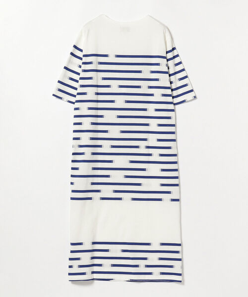 BEAMS BOY(ビームスボーイ)の「maturely / Break Border Dress(ワンピース・レディース・ブラック×ホワイト/ホワイト×ブルー・0/1)」の12枚目の写真