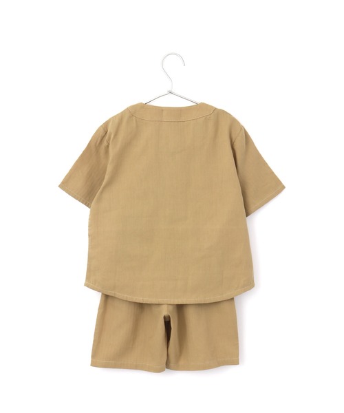 MAKE YOUR DAY（メイクユアデイ）の「ベースボールスーツ■80～140cm（ルームウェア/パジャマ・キッズ・ベージュ/ネイビー/ミント・90/100/110/120/80/130/140）」の10枚目の写真