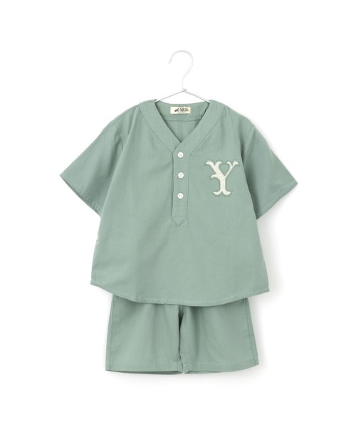 MAKE YOUR DAY（メイクユアデイ）の「ベースボールスーツ■80～140cm（ルームウェア/パジャマ・キッズ・ベージュ/ネイビー/ミント・90/100/110/120/80/130/140）」の11枚目の写真