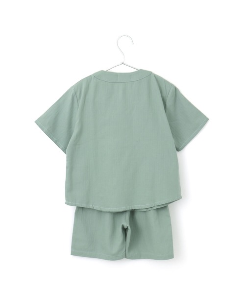 MAKE YOUR DAY（メイクユアデイ）の「ベースボールスーツ■80～140cm（ルームウェア/パジャマ・キッズ・ベージュ/ネイビー/ミント・90/100/110/120/80/130/140）」の12枚目の写真