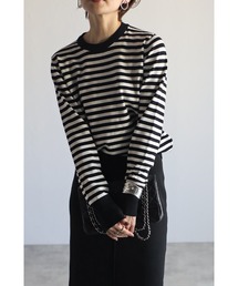 Bonjour Sagan | リブボーダーニット(ニット/セーター)