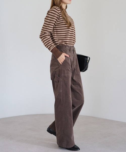 Bonjour Sagan（ボンジュールサガン）の「リブボーダーニット（ニット/セーター・レディース・ホワイト×ブラック/ベージュ/ブラック×ホワイト・FREE）」の22枚目の写真